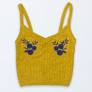 NWT FOREVER‎ 21 Sweater Cropped Cami Top M